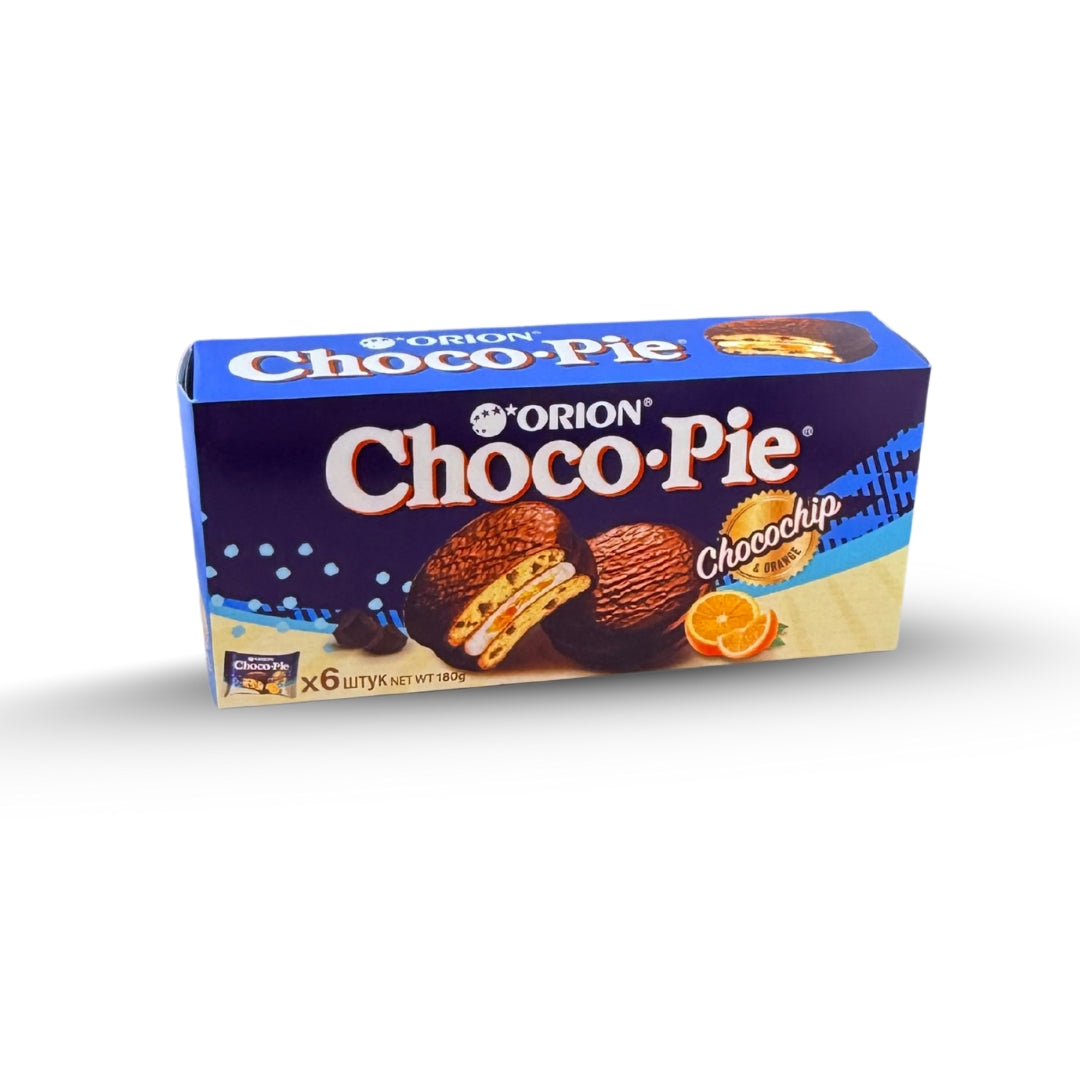 Orion Choco Pie – Chocochip & Orange – Full Carton