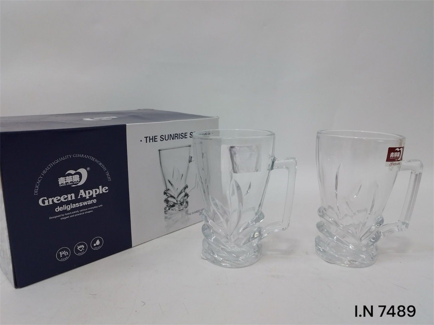 Assorted Glass Tea Cup Set – Multiple Designs & Sizes
