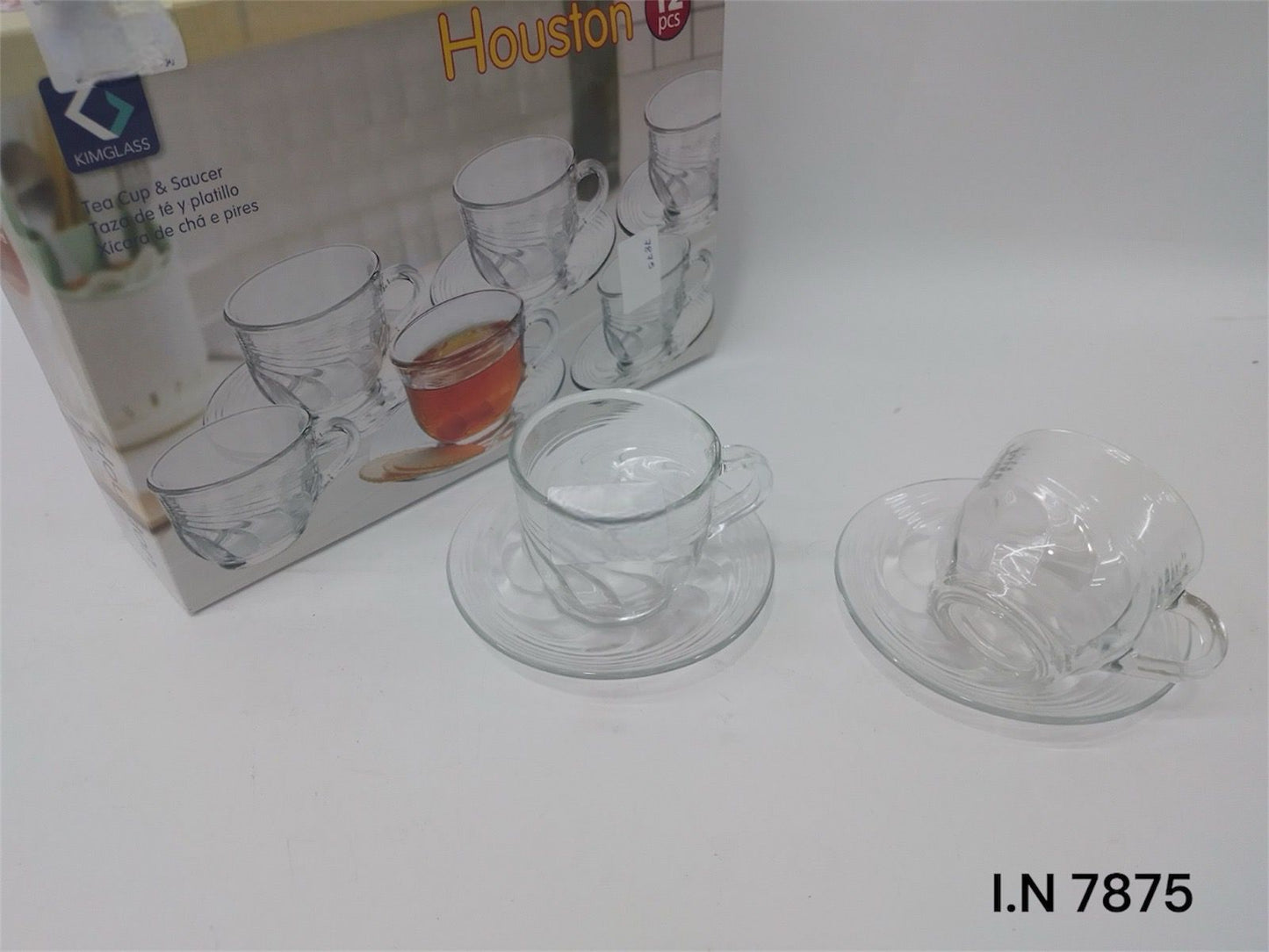 Assorted Glass Tea Cup Set – Multiple Designs & Sizes