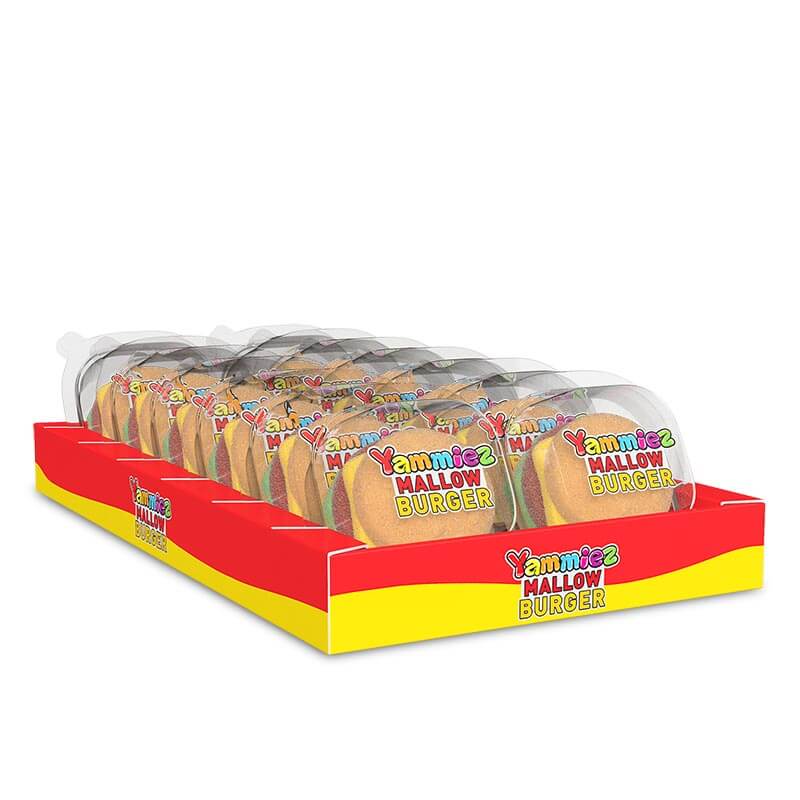 Yammiez Mallow Sweet Burger – Box of 96 Pcs