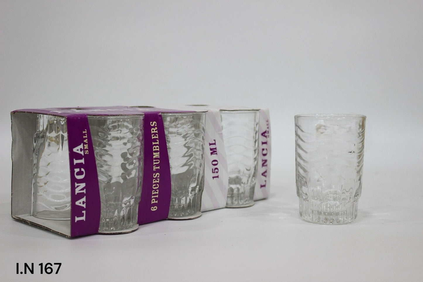 Assorted Glass Tea Cup Set – Multiple Designs & Sizes