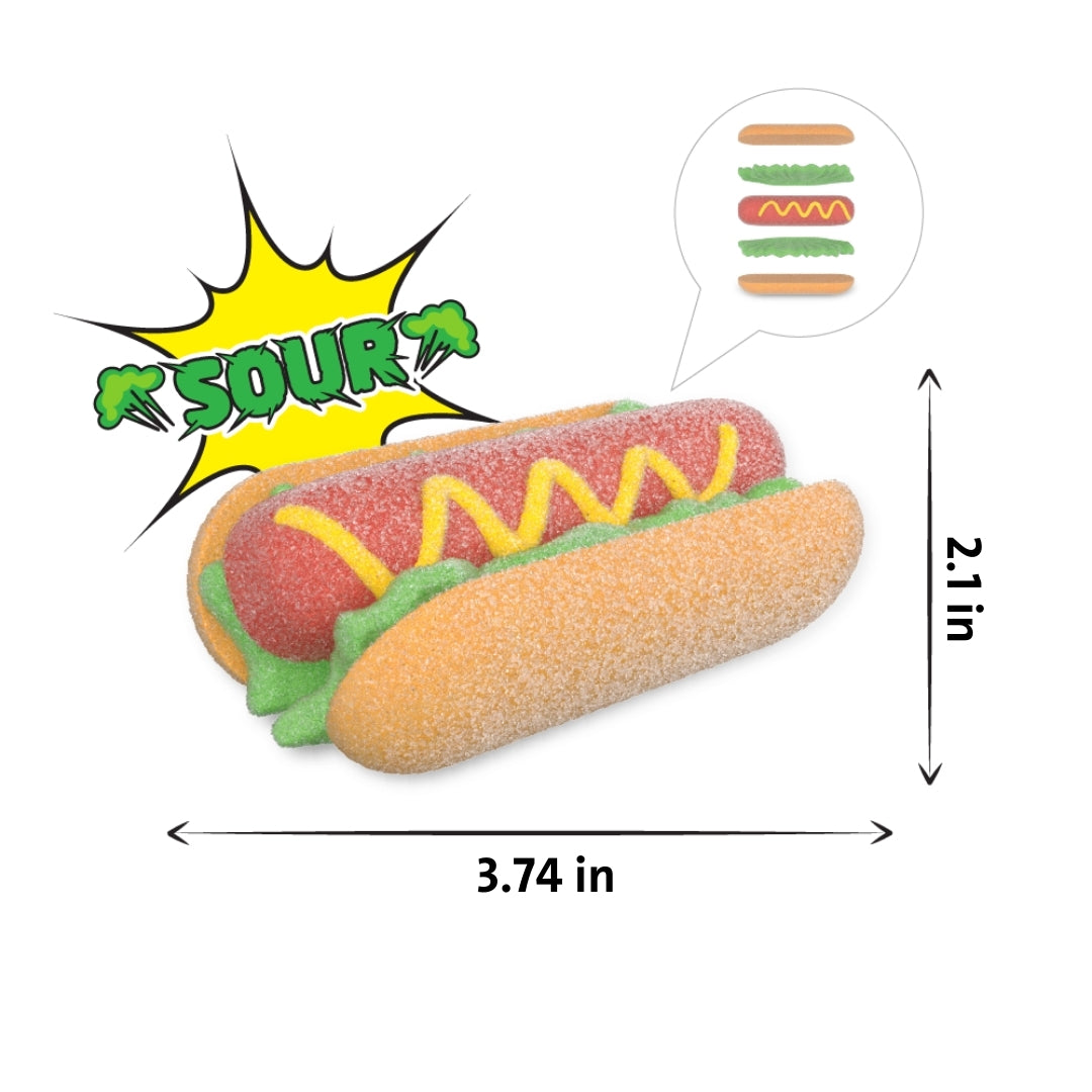 Yammiez Mallow Sour Hot Dog Floor Display "Stand"