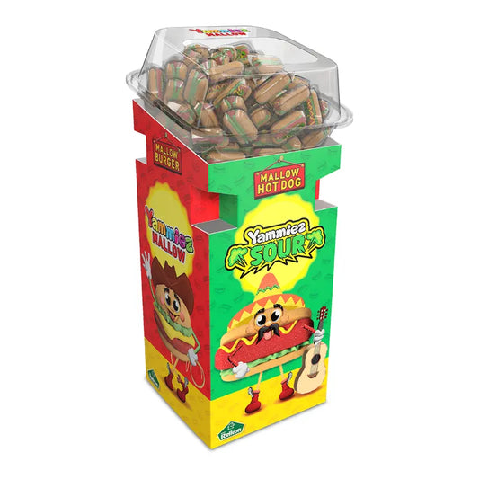 Yammiez Mallow Sour Hot Dog Floor Display "Stand"