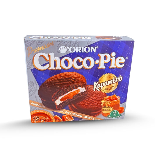 Orion Choco Pie – Premium Caramel – Full Carton