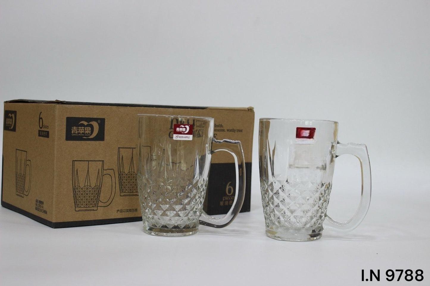 Assorted Glass Tea Cup Set – Multiple Designs & Sizes