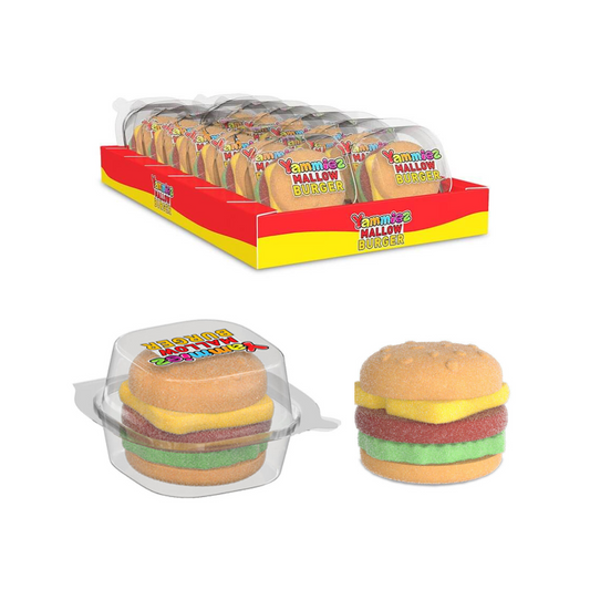 Yammiez Mallow Sweet Burger – Box of 96 Pcs